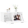 High Gloss White Wall Cabinet - Stylish Storage Solution