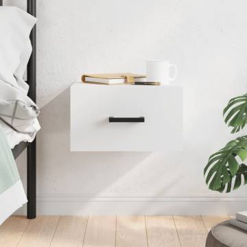 Wall-mounted Bedside Cabinet - White 35x35x20 cm | HipoMarket