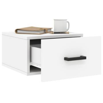 Wall-mounted Bedside Cabinet - White 35x35x20 cm | HipoMarket