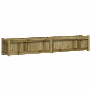 Garden Planter 180x31x31 cm | Impregnated Pine Wood