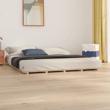 Solid Pine Bed Frame 180x200 cm Super King - Hipomarket