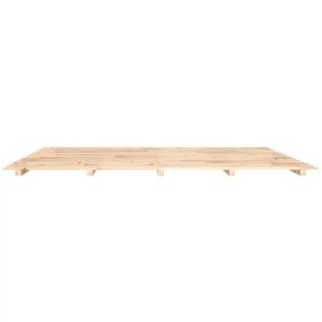 Solid Pine Bed Frame 180x200 cm Super King - Hipomarket