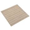 Striped Beige Carpet Floor Tiles - 20 pcs, 5 m² | Hipomarket