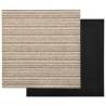 Striped Beige Carpet Floor Tiles - 20 pcs, 5 m² | Hipomarket