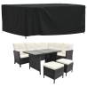 Garden Furniture Cover Black - 242x182x100 cm Weatherproof