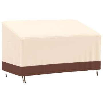 3-Seater Bench Cover Beige 159x84x56/81 cm - Waterproof & Durable