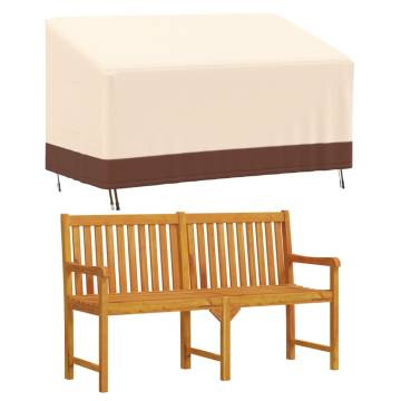 3-Seater Bench Cover Beige 159x84x56/81 cm - Waterproof & Durable