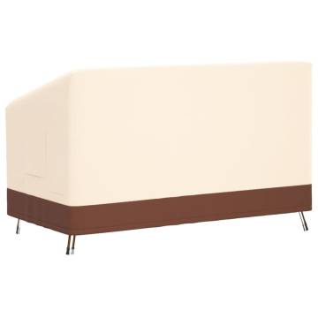 3-Seater Bench Cover Beige 159x84x56/81 cm - Waterproof & Durable