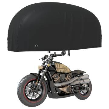 Motorcycle Cover Black 220x95x110 cm - Durable & Water Resistant