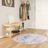 Rug Washable Multicolour Ø 120 cm Anti Slip Colour blue and pink Size Ø 120 cm 