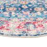 Rug Washable Multicolour Ø 120 cm - Anti Slip & Easy Care