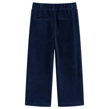 Kids' Corduroy Pants Navy 128 - Comfortable & Stylish