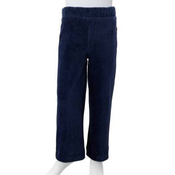 Kids' Corduroy Pants Navy 128 - Comfortable & Stylish