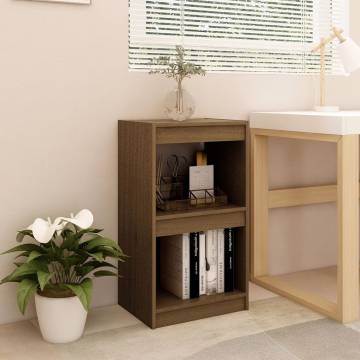 Book Cabinet Honey Brown - Solid Pinewood | HipoMarket UK