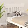 Bed Headboard White 123.5x3x81 cm Solid Wood Pine Colour white Size 123.5 x 81 cm Quantity in Package 1 