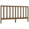 Honey Brown Pine Bed Headboard - Stylish Design, 186x4x100 cm