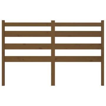 Stylish Honey Brown Bed Headboard - Solid Pine Wood | HipoMarket