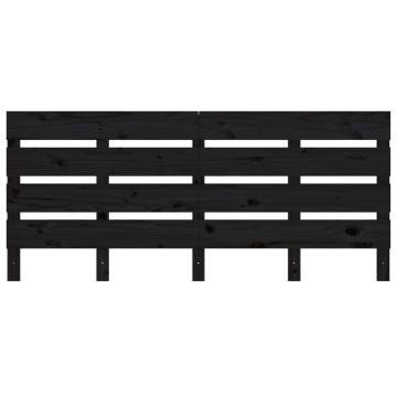 Black Pine Double Bed Frame 135x190 cm - Modern & Sturdy