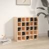 Stylish Solid Pine Wine Cabinet - 56x25x56 cm