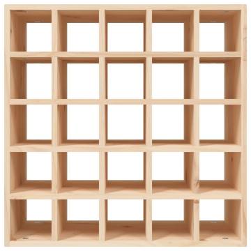 Stylish Solid Pine Wine Cabinet - 56x25x56 cm