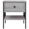 Stylish Grey Sonoma Bedside Table - 40x42x45 cm | HipoMarket