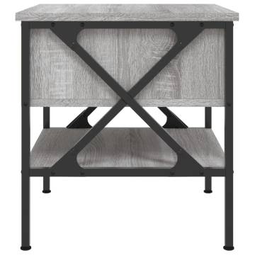 Stylish Grey Sonoma Bedside Table - 40x42x45 cm | HipoMarket