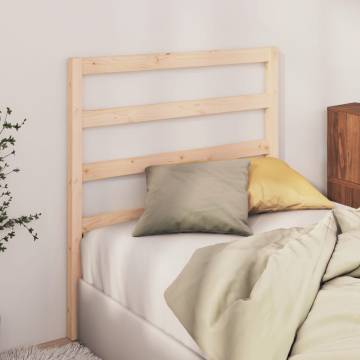 Stylish Solid Pine Bed Headboard - 95x4x100 cm