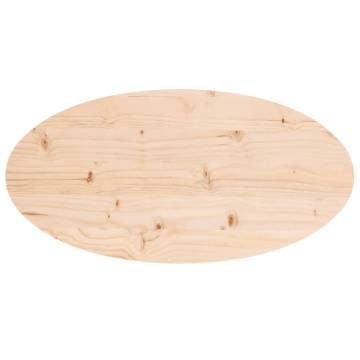 Solid Wood Pine Oval Table Top - 70x35x2.5 cm | HipoMarket