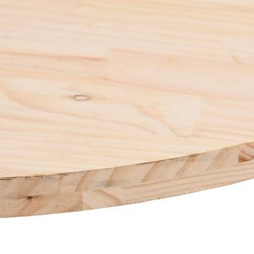 Solid Wood Pine Oval Table Top - 70x35x2.5 cm | HipoMarket