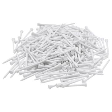 Bamboo Golf Tees 1000 pcs - 70 mm Durable White Design