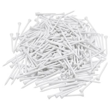 Bamboo Golf Tees 1000 pcs - 70 mm Durable White Design