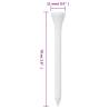 Bamboo Golf Tees 1000 pcs - 70 mm Durable White Design