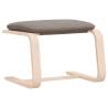 Modern Taupe Footstool - 51x41x40 cm Fabric | Hipo Market