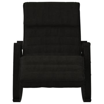 Rocking Chair Black Fabric - Comfortable & Durable Seating