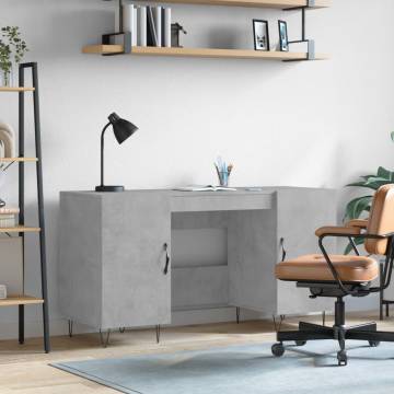 Desk Concrete Grey 140x50x75 cm - Stylish & Practical Furniture