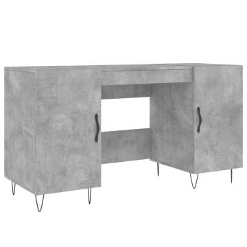 Desk Concrete Grey 140x50x75 cm - Stylish & Practical Furniture