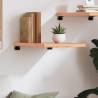 Light Brown Wall Shelf - Solid Oak, Handmade, 40x50 cm