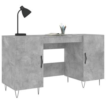 Desk Concrete Grey 140x50x75 cm - Stylish & Practical Furniture