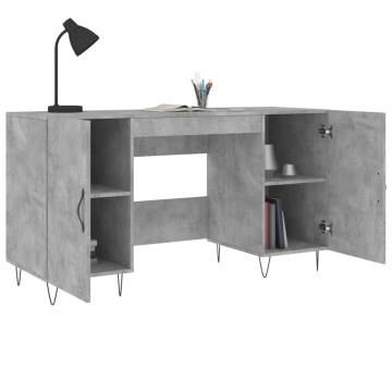 Desk Concrete Grey 140x50x75 cm - Stylish & Practical Furniture