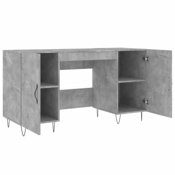 Desk Concrete Grey 140x50x75 cm - Stylish & Practical Furniture