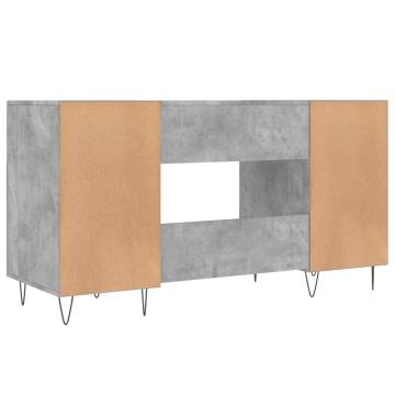 Desk Concrete Grey 140x50x75 cm - Stylish & Practical Furniture