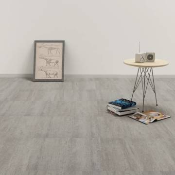 Self-Adhesive PVC Flooring Planks - 5.11 m² Grey Stippled