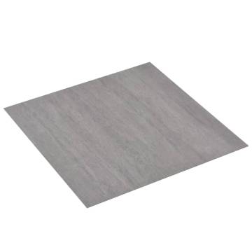 Self-Adhesive PVC Flooring Planks - 5.11 m² Grey Stippled