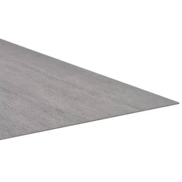 Self-Adhesive PVC Flooring Planks - 5.11 m² Grey Stippled