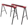 Brüder Mannesmann Sawhorses - Durable Steel 2 pcs | Hipomarket