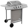 Gas BBQ Grill with 4 Burners Silver (FR/BE/IT/UK/NL only) Colour silver Model 4 burners Number of 1 