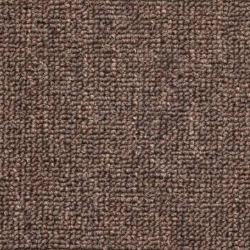 Carpet Stair Treads 15 pcs Coffee Brown - Non-Slip Mats