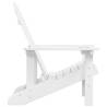 Garden Adirondack Chair HDPE White - Stylish Outdoor Comfort