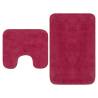 Luxurious Fuchsia Bathroom Mat Set - 2 Pieces | HipoMarket