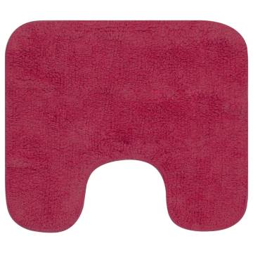 Luxurious Fuchsia Bathroom Mat Set - 2 Pieces | HipoMarket